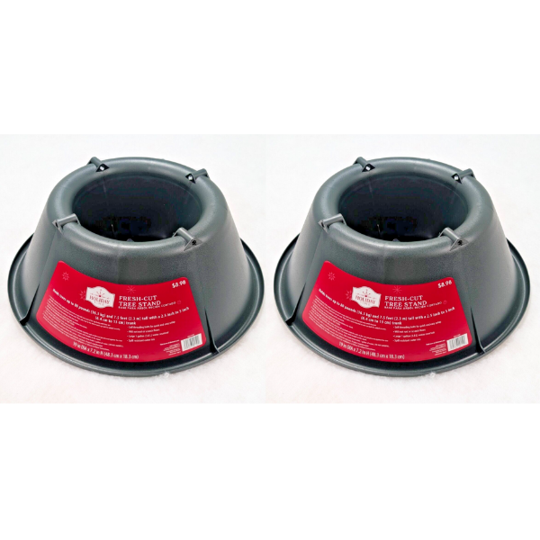 HOLIDAY TIME FRESH-CUT CHRISTMAS TREE STAND (2 PCS)(NEW)