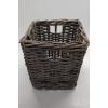 Image 2 : SPETEBO SHABBY GREY RATTAN RECTANGULAR STORAGE BASKET -U
