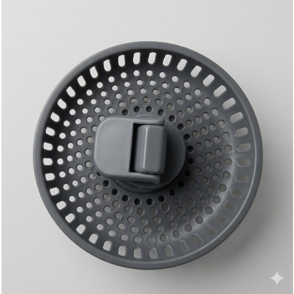 HIBBENT 3 IN 1 UNIVERSAL KITCHEN SINK DRAIN STRAINER & STOPPER COMBO -N