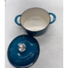Image 3 : TRAMONTINA ENAMELED CAST IRON 7-QT. COVERED ROUND DUTCH OVEN - BLUE -U