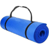 Image 1 : YOGA MAT EXERCISE 15MM EXTRA THICK HIGH DENSITY FOR FITNESS & WORKOUT WITH CARRY STRAP 