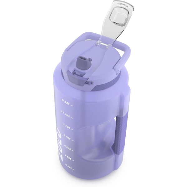 ZULU GOALS GALLON 128OZ LARGE WATER BOTTLE JUG WITH TIME MARKER (USED, NO BOX)