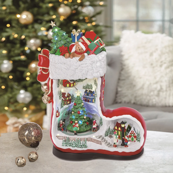  SANTA BOOT WITH MUSIC -SU