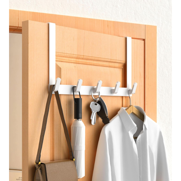 OVER THE DOOR HOOKS HANGER WITH 11-INCH EXTENDED BRACKETS FOR EASY ACCESS BY WOMEN