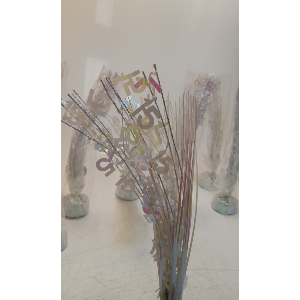 BIRTHDAY PARTY SPRAY CENTERPIECE DECORATION 8 PCS (SLIGHTLY USED)