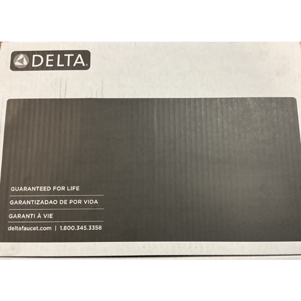 DELTA WIDESPREAD BATHROOM FAUCET - BLACK -N