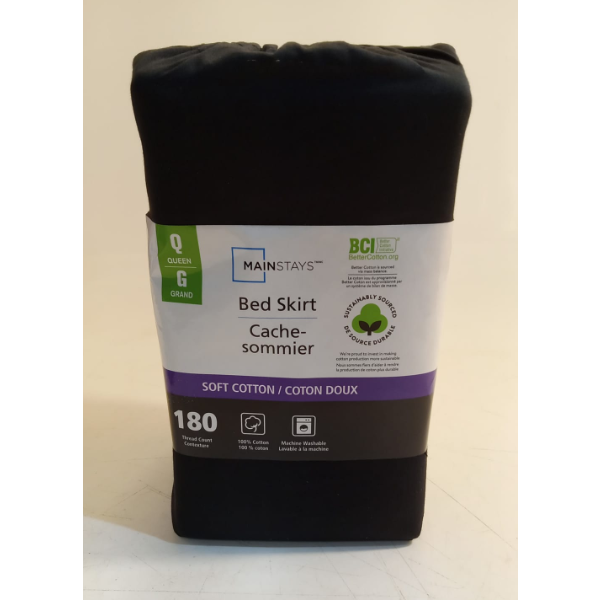MAINSTAYS QUEEN BED SKIRT -N