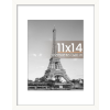 Image 1 : UPSIMPLES 11X14 PICTURE FRAME, DISPLAY PICTURES 8X10 WITH MAT OR 11X14 WITHOUT MAT