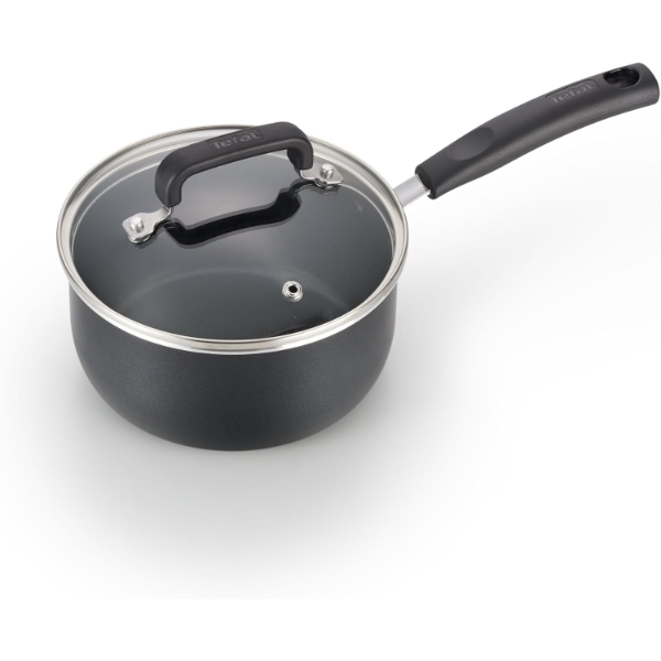 T-FAL Signature Non Stick Sauce Pan w/Glass Lid 3 Quart