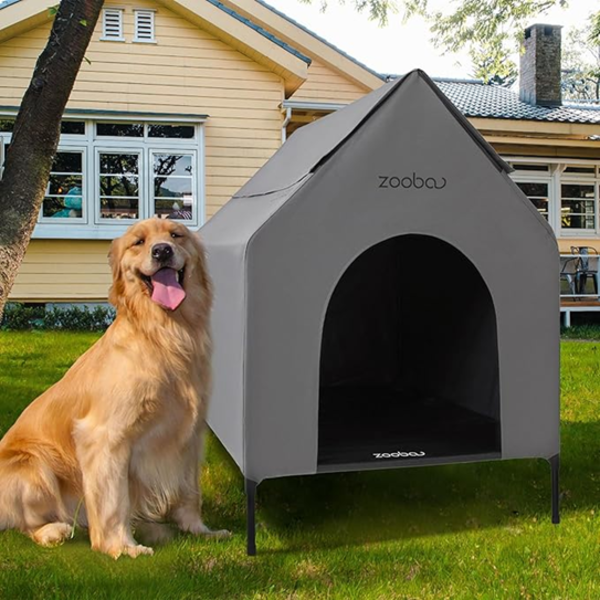 ZOOBA 36" LARGE DOG HOUSE FOR  INDOOR OR OUTSIDE