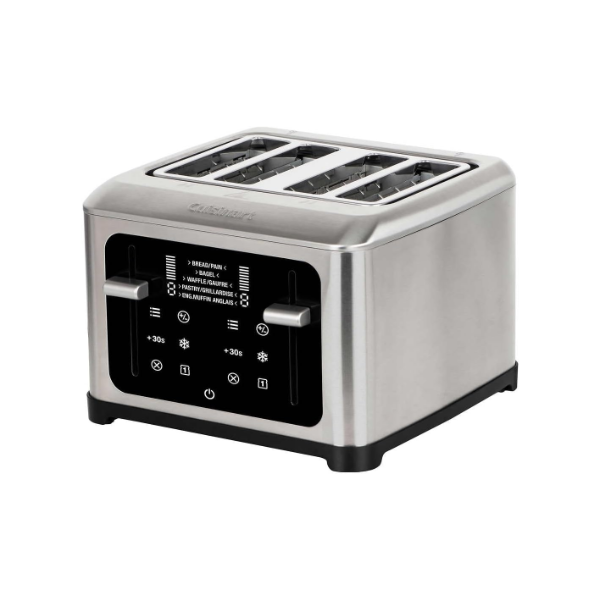 CUISINART 4-SLICE TOUCHSCREEN TOASTER WITH SELF ADJUSTING SLOTS & DUAL CONTROL PANEL