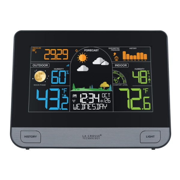 LA CROSSE WIRELESS COLOR WEATHER STATION -SU