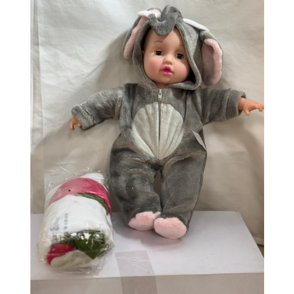 SMILESS KIDDO 16 INCH SOFT BODY BABY DOLL (NEW)