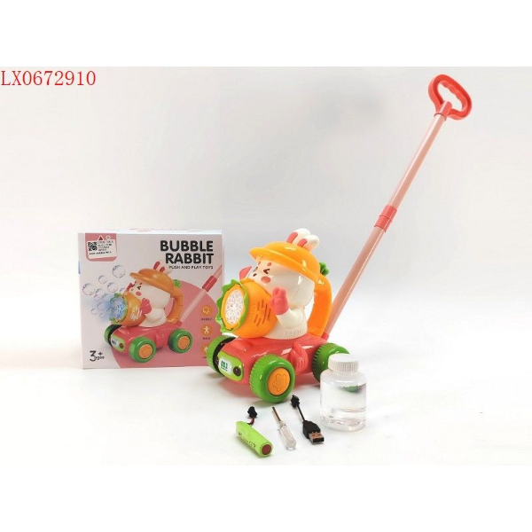 BUBBLE RADISH RABBIT PUSH/WITH LIGHT