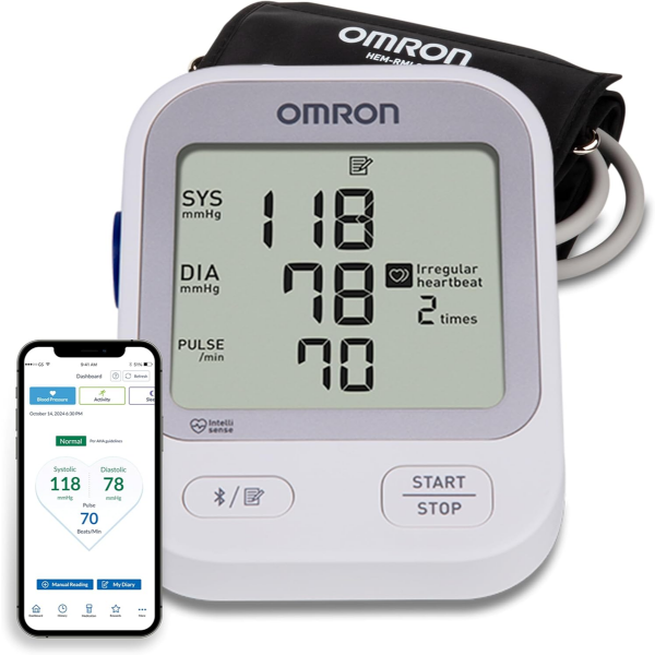 OMRON SILVER UPPER ARM BLOOD PRESSURE MONITOR (BP769CAN)