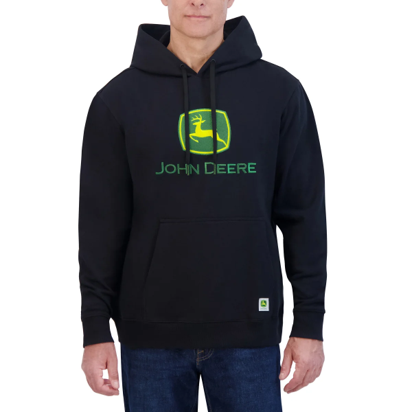 JOHN DEERE MEN'S FLEECE EMBROIDERED HOODIE (SLIGHTLY USED)