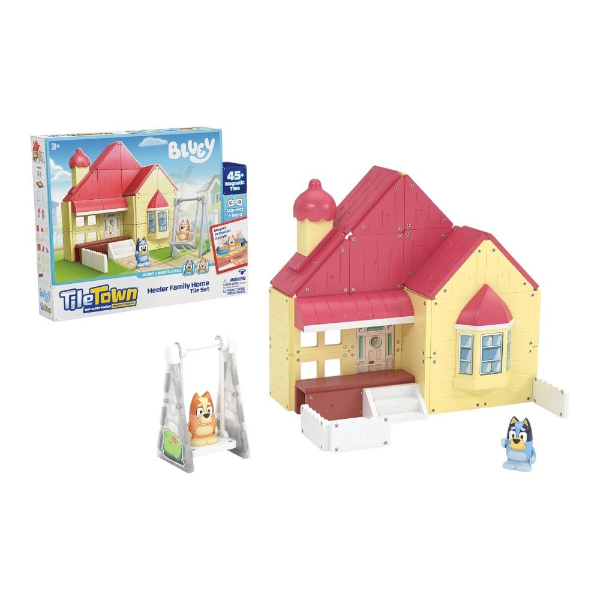 TILE TOWN BLUEY HEELER FAMILY HOME MAGNETIC TILE SET -SU