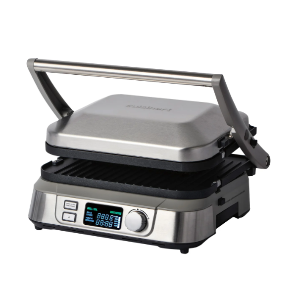 CUISINART GRIDDLER GOURMET DELUXE WITH REVERSIBLE NONSTICK GRILL AND GRIDDLE PLATES (SLIGHTLY USED)