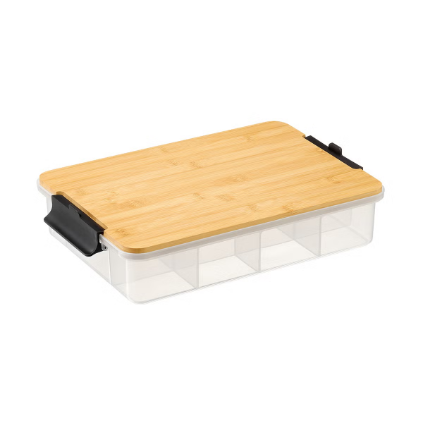 SABATIER SNACKLEBOX SET WITH BAMBOO LID -SU