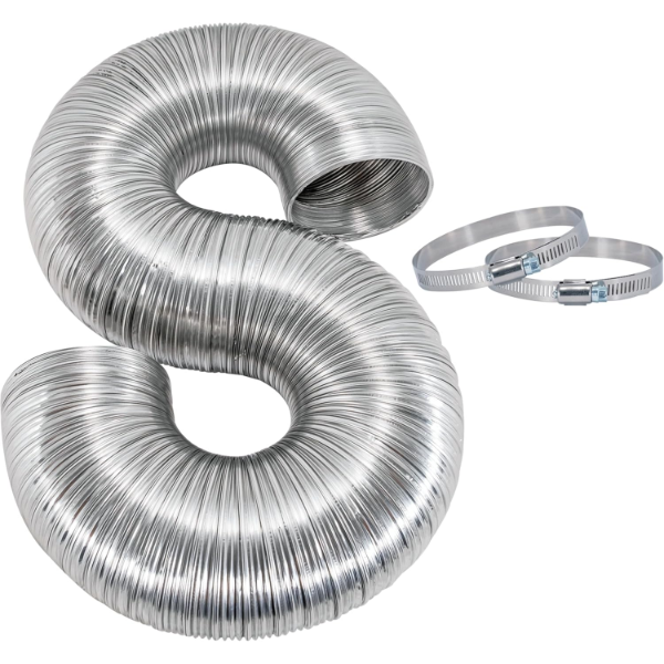EASTMAN SEMI-RIGID ALUMINUM DRYER DUCT SILVER 2X4" 8' (2 PCS)