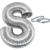 Image 1 : EASTMAN SEMI-RIGID ALUMINUM DRYER DUCT SILVER 2X4" 8' (2 PCS)