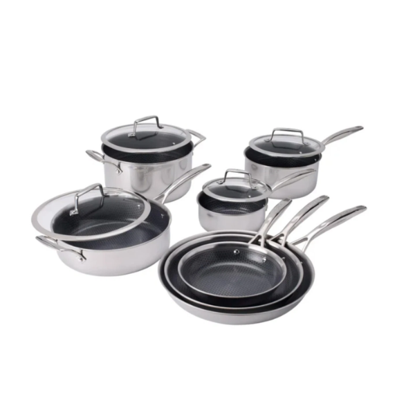 HENCKELS PARADIGM COOKWARE SET 11 PIECES (SLIGHTLY USED)