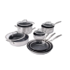 Image 1 : HENCKELS PARADIGM COOKWARE SET 11 PIECES (SLIGHTLY USED)