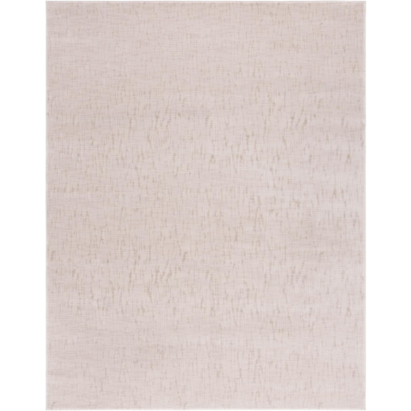 SAFAVIEH CONTINENTAL COSTCO COLLECTION AREA RUG BEIGE/IVORY GEOMETRIC DESIGN (SLIGHTLY USED)