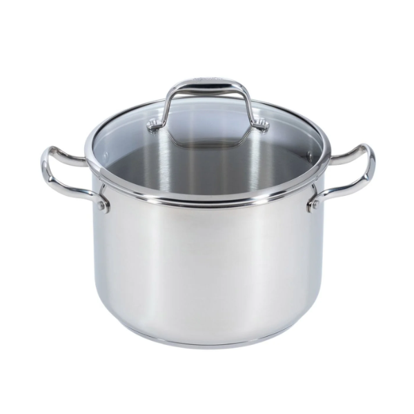 LAGOSTINA STAINLESS STEEL STOCK POT WITH LID, 7.5 L -U