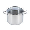 Image 1 : LAGOSTINA STAINLESS STEEL STOCK POT WITH LID, 7.5 L -U