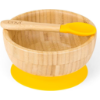 Image 1 : ENVI ORGANIC BAMBOO BABY BOWL WITH SILICONE SPOON & PLATE SET (2 PCS)
