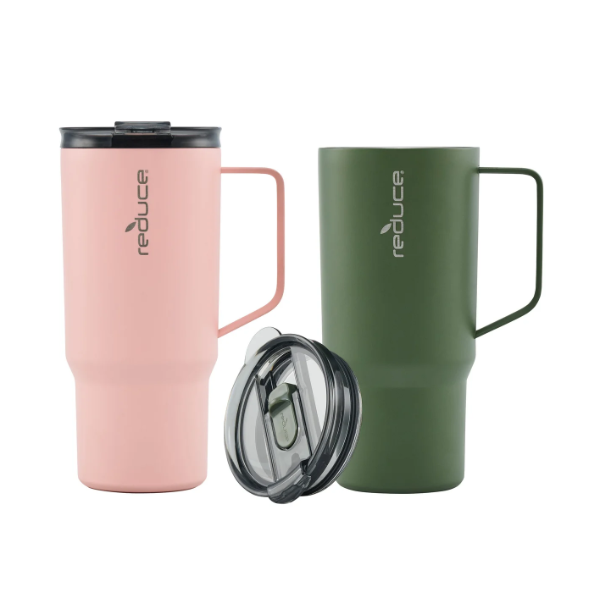 REDUCE 710 ML (24 OZ.) HOT1 INSULATED MUG, 2-PACK (NEW)