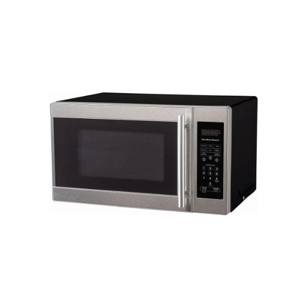 HAMILTON BEACH 0.7 CU.FT. STAINLESS STEEL MICROWAVE 700 WATTS 10 POWER LEVELS 