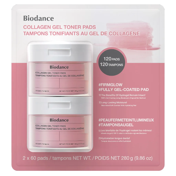BIODANCE COLLAGEN GEL TONER PADS, 2 X 60 -N, E: 2027