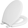 Image 1 : CENTOCO 3700SC-001 ROUND TOILET SEAT WITH SAFETY CLOSE, WHITE -N