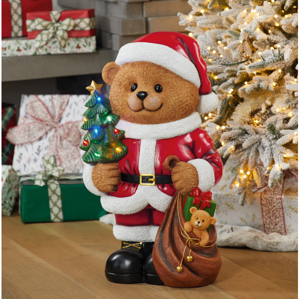 BEAR GREETER WITH CHRISTMAS TREE (USED, NOT WORK)