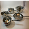 Image 2 : LAGOSTINA STAINLESS STEEL COOKWARE SET, 12-PIECES -SU