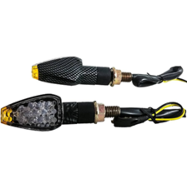 4X CARBON TURN SIGNAL LED DUAL SPORT MOTORCYCLE DIRT BIKE LIGHT BLINKER STREETONLY-1
