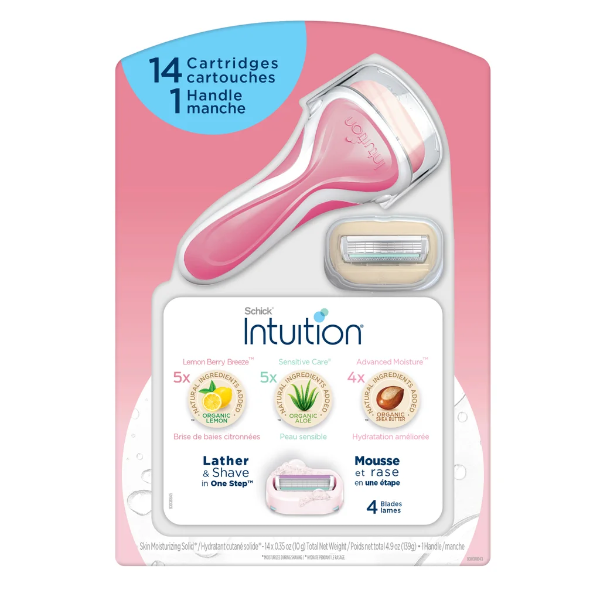 SCHICK INTUITION RAZOR & REFILL VARIETY PACK