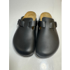Image 2 : BIRKENSTOCK NEW W/O BOX BOSTON SUPER GRIP BLACK LEATHER NARROW SIZE 44 (NEW, NO BOX)