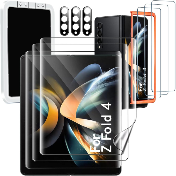 MILOMDOI [9-IN-1] FOR SAMSUNG GALAXY Z FOLD 4 5G SCREEN PROTECTOR [3 PACK INSIDE AND 3 PACK FRONT]