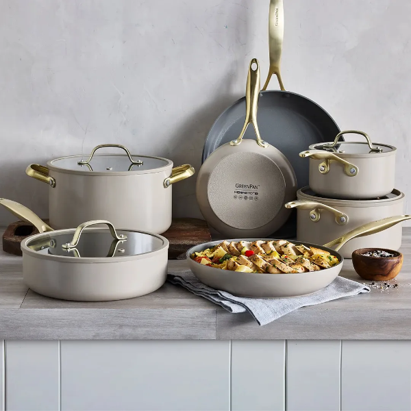 GREENPAN JEWEL COOKWARE SET 11 PIECES -U