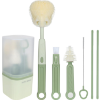 Image 1 : SILICONE BABY BOTTLE BRUSH SET