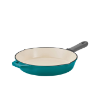 Image 1 : TRAMONTINA ENAMELED CAST IRON SKILLETS, 2-PIECE -SU