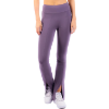 Image 1 : OFENTI YOGA LEGGINGS WITH FRONT SLIT AND POCKETS "L" "BURGUNDY"