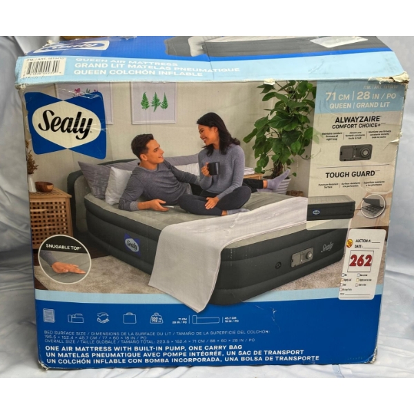 Sealy Alwayzaire Tough Guard 18 Airbed Queen (SLIGHTLY USED)