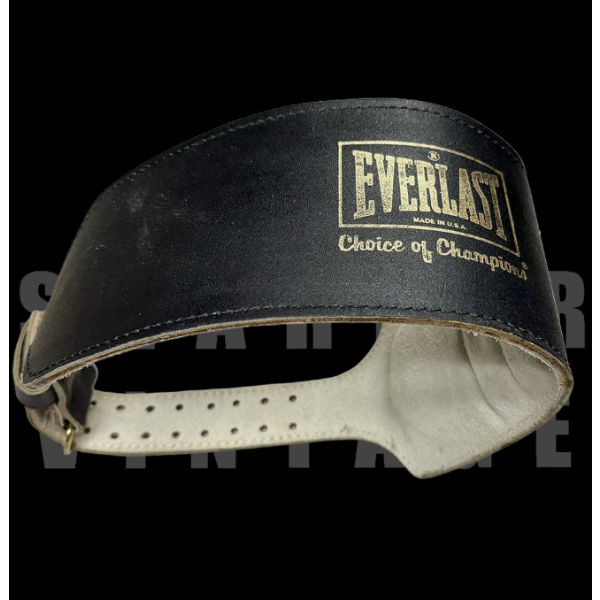Everlast USA Leather Weight Lifting Belt Size Large Model 1018 B 6" Vintage (XS Size)