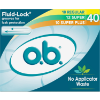 Image 1 : O.B. TAMPONS NO APPLICATOR, FRAGRANCE-FREE - 40CT (18CT REGULAR/12CT SUPER/10CT SUPER PLUS)
