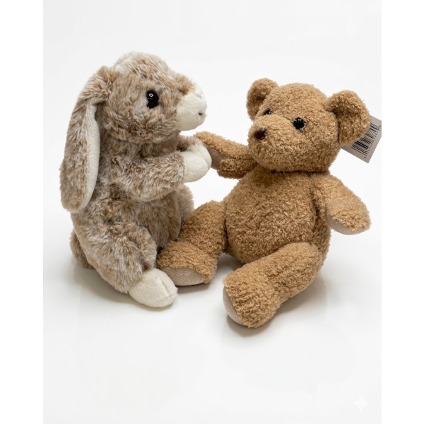PLUSH TOY BUNNY AND BEAR -N