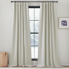 Image 1 : NICETOWN THICK ROOM DARKENING FAUX LINEN CURTAINS 84 INCHES LONG FOR BEDROOM